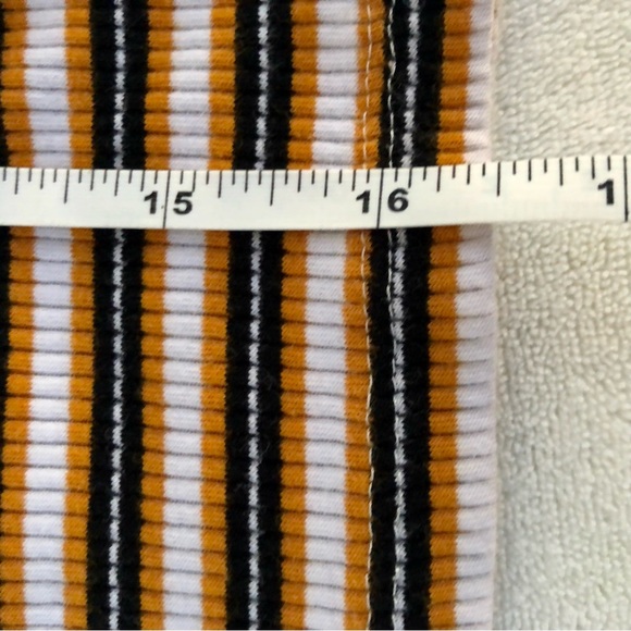 H&M Rib Knit Crop Top Striped Sz. Small - Picture 4 of 6